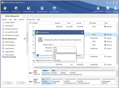 hitachi hard drive format software